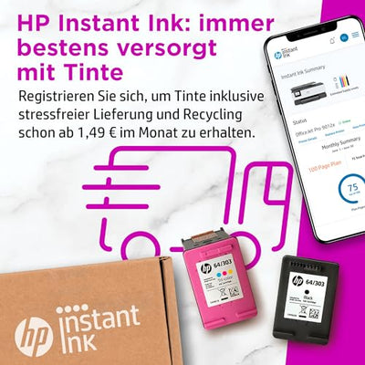 HP OfficeJet Pro 9012e Multifunktionsdrucker, 6 Monate gratis drucken mit HP Instant Ink inklusive, HP+, Drucker, Scanner, Kopierer, Fax, WLAN, LAN, Duplex, HP ePrint, Airprint, Basalt