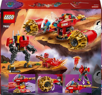 LEGO NINJAGO Kais Sturmreiter-Mech - Fliegendes Motorrad Spielzeug mit 3 Minifiguren - Mech mit beweglichem Kopf, Armen und Beinen - Bauspielzeug - Geschenk für Jungen & Mädchen ab 7 Jahren 71830