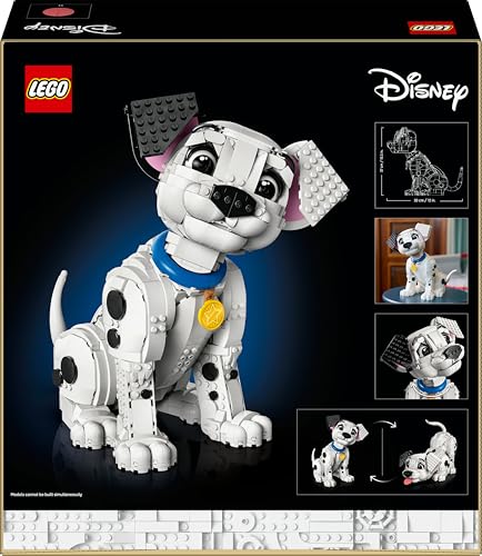 LEGO ǀ Disney Welpe aus 101 Dalmatiner - Bauset für Erwachsene - Verwandelt Sich in 6 niedliche Welpen mit drehbarem Kopf und Schwanz - DIY Heim-Deko - Geschenkidee für Fans - 43269