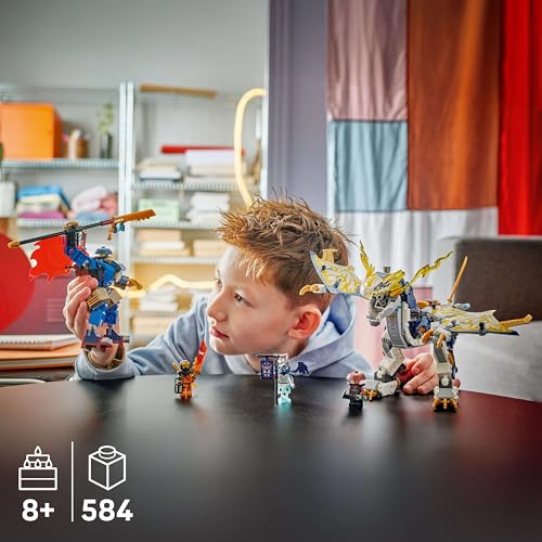 LEGO NINJAGO Rogues Mech-Drachenreiter - Ninja-Spielzeug mit Drachen, 4 Minifiguren und Ausrüstung - Geschenkidee für Jungen und Fans von Aufstieg der Drachen ab 8 Jahren - 71843