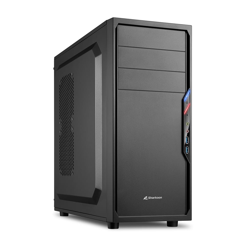 Sharkoon VS4-V PC-Gehäuse (2x USB 3.0, ATX) schwarz