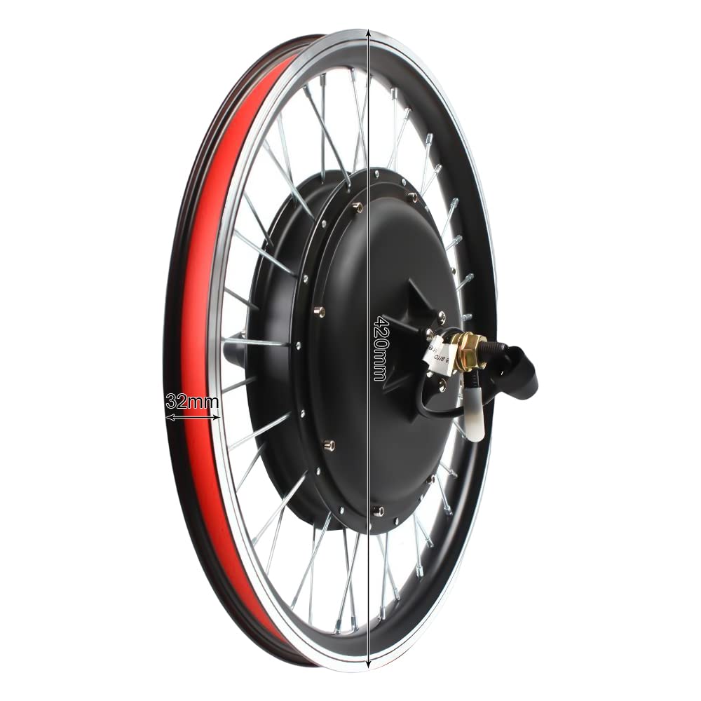 SOLOCJNL E-Bike Hinterrad Umrüstsatz, 48V 1000W Brushless Gearless Motor Kit mit LED Display, Daumenhebel für 20-Zoll Fahrrad