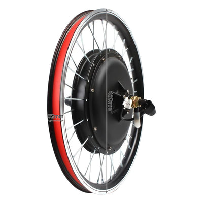 SOLOCJNL E-Bike Hinterrad Umrüstsatz, 48V 1000W Brushless Gearless Motor Kit mit LED Display, Daumenhebel für 20-Zoll Fahrrad