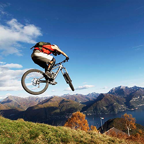 Wmmner . 26 Zoll Mountainbike für Erwachsene, Männer, Frauen, Mountainbikes, Hartschale, rutschfest, 24 Gänge, mit Federung vorne, Doppelscheibenbremse in A