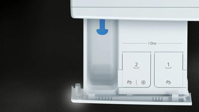 Siemens iQ700, WG44B2AW0, Smarte Waschmaschine 9 kg, Frontlader, 1400 UpM, speedPack XL, Antiflecken-System, i-Dos mit Waschmittel-Scan, smartFinish, Mini Load für Einzelteile, schonende Wäschepflege
