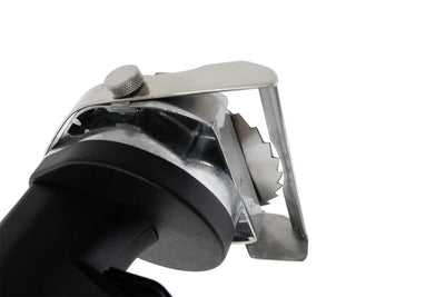 Saro ED 100 elektrisches Profi Schneidemesser/Kebabmesser für Kebab/Döner und Gyros (2 Edelstahlklingen, einstellbare Schnittstärke, ergonomisch, Gastronomiebedarf, Imbiss), schwarz