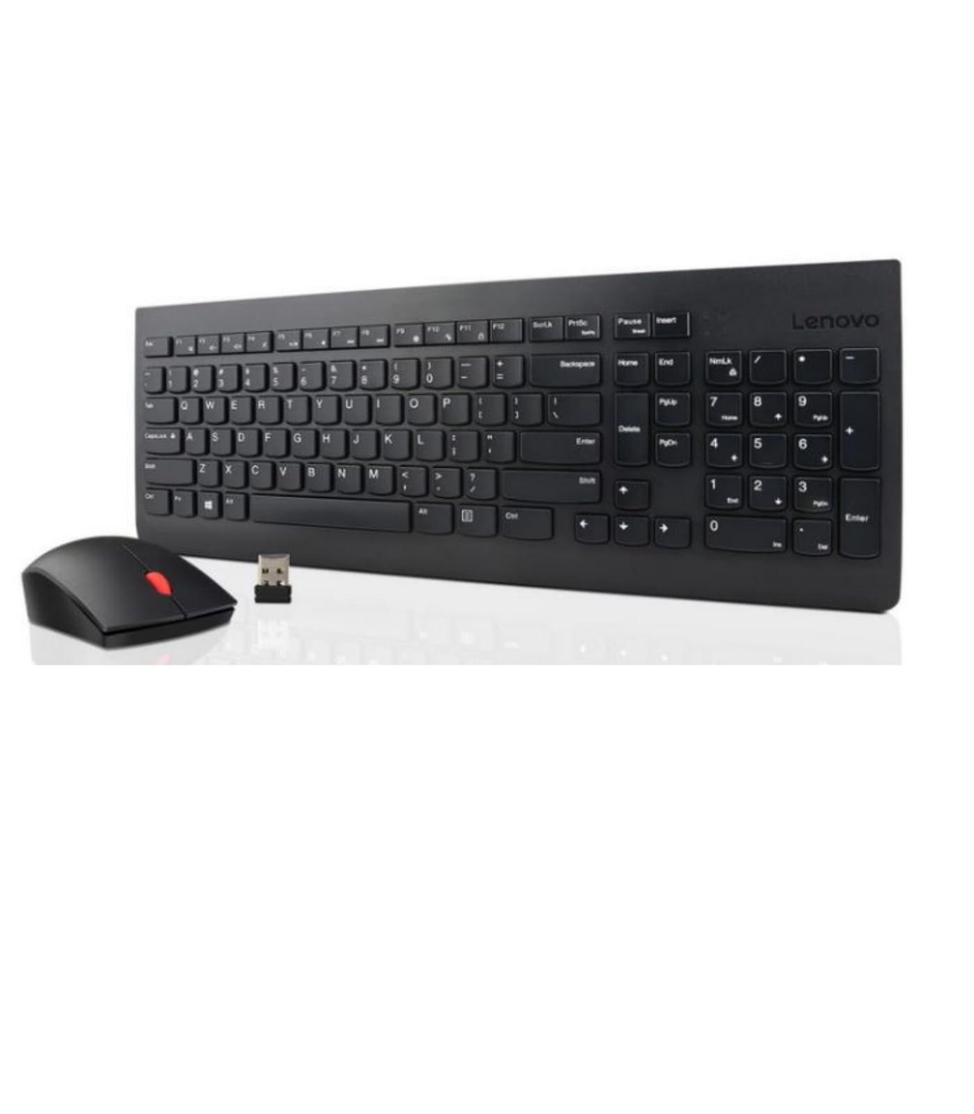 LENOVO Essential Wireless Keyboard and Mouse Combo - German, Black