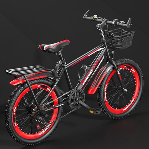 Kinderfahrrad 22 Zoll Variable Geschwindigkeit Integriertes Rad Mountainbike Doppel V Bremse Geeignet für Körpergröße 115-170cm C,22 inches