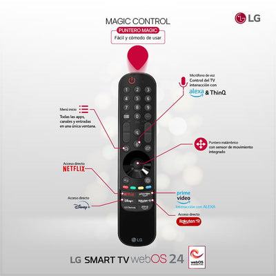 LG OLED65C44LA TV 65" (165 cm) OLED evo Fernseher (α9 Gen7 4K AI-Prozessor, webOS 24, Dolby Vision, bis zu 120Hz) [Modelljahr 2024]