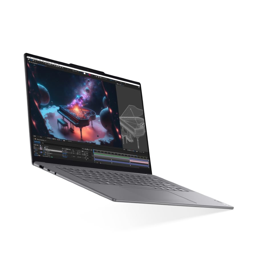 Lenovo Yoga Slim 7 Copilot+ 15.3" Laptop Notebook, 2.8K Display, Intel Ultra 7 258V, 32GB Ram, 1Tb Ssd, Intel Arc Grafik 140V, Windows 11 Home, Tastatur Qwertz, Grau
