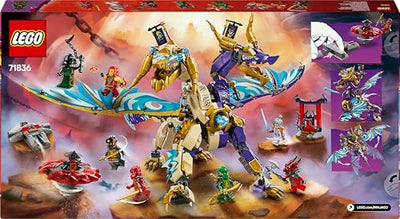 LEGO NINJAGO Lichtbogendrache - Spielzeug mit 8 Minifiguren und einem Spinjitzu-Spinner - Interaktives Ninja Bauspielzeug für Jungen & Mädchen ab 9 Jahren - Geschenkidee für Fans 71836