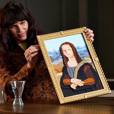 LEGO Art Mona Lisa, Set für Erwachsene, Gemälde von Leonardo da Vinci zum Aufhängen, kreative Aktivität für Männer und Frauen, Geschenk für Kunstliebhaber, italienische Renaissance Kunst 31213