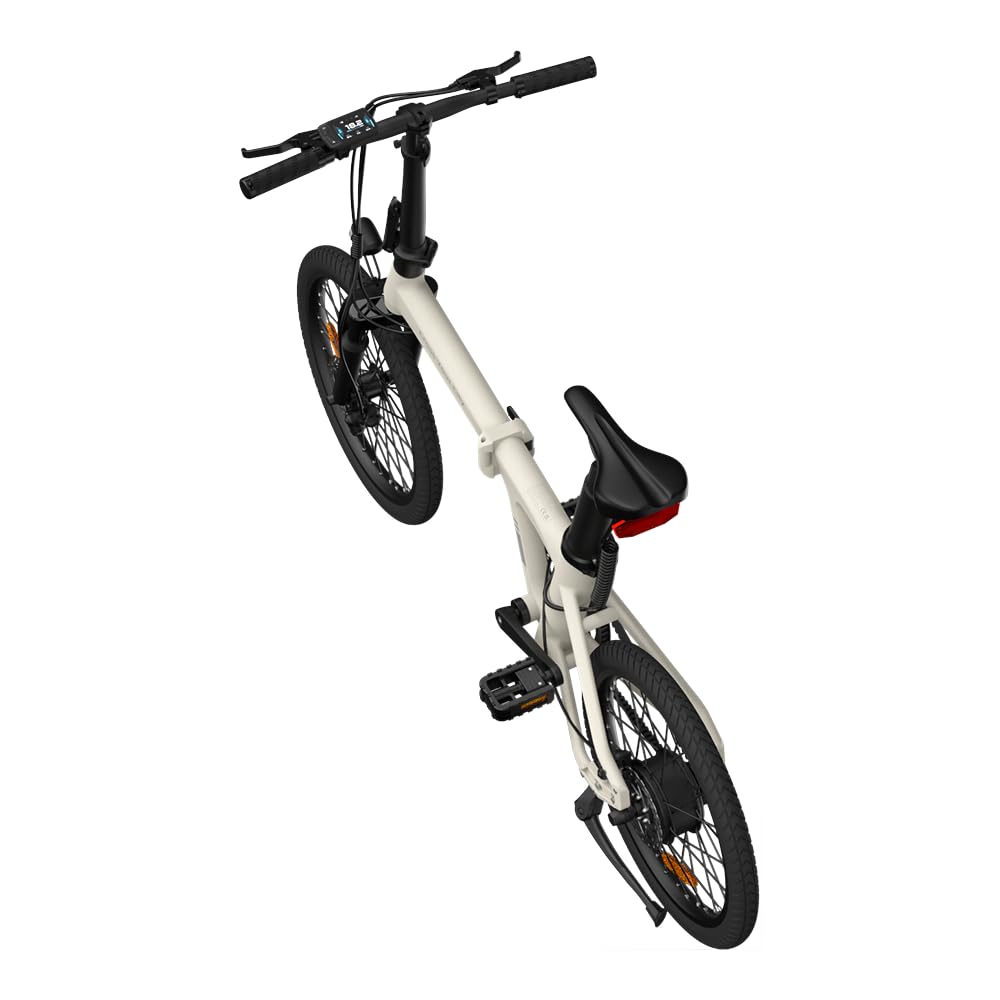 Air 20S ebike ultraleichtes Aluminiumgehäuse, Riemenantrieb, ADO Smart APP,DREI Geschwindigkeitsmodi Machen das Pendeln in der Stadt komfortabler und bequemer(Stoßdämpfende Version)-weiss