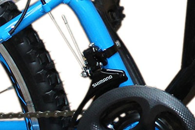 Talson 26 Zoll Mountainbike Fahrrad MIT VOLLFEDERUNG & Beleuchtung 21-Gang OXT Black