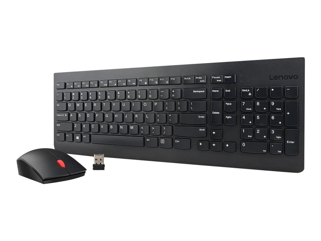LENOVO Essential Wireless Keyboard and Mouse Combo - German, Black