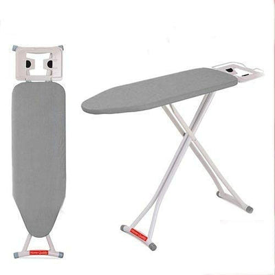 Vileda Express Rapid Bügelbrettbezug für Dampfbügelstation, metallisierte und wärmereflektierende Oberfläche für schnelleres Bügeln, Bügelbretter von 30-45cm x 110-130cm, Farbe Silber-Grau Metallic