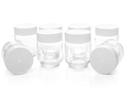 ROMMELSBACHER Joghurtbereiter JG 40 - für bis zu 1200 g Joghurt, LCD Display, 18 Stunden Zeitschaltuhr, automatische Abschaltung, elektronische Temperaturregelung, 8 Portionsgläser à 150 ml, 40 Watt