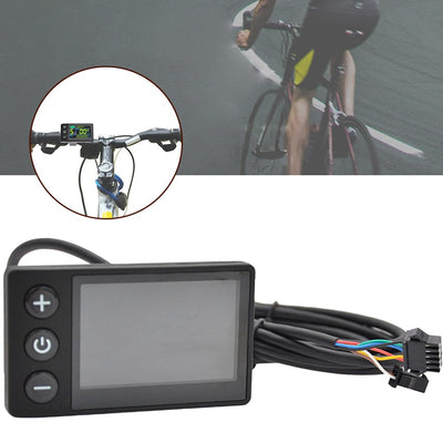 E-Bike S866 Display, 24 V, 36 V, 48 V, S866 Elektrofahrrad-LCD-Display, Messgerät, Bedienfeld, Buntes Display, Elektrischer Mountainbike-Tachometer ABS-Schale für 2,2cm Lenker für UART NO.2