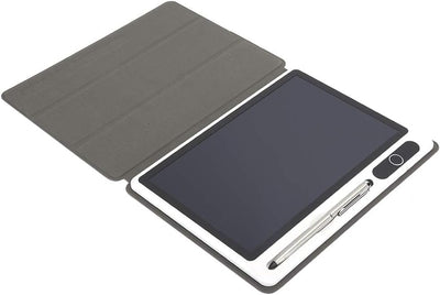 Topiky 10,1-Zoll-LCD-Handschrifttafel mit Ledertasche und Stiftset, Elektronischer Notizblock LCD-Tablet-Zeichenblock Business Supply Handmalwerkzeug(Rosenrot)