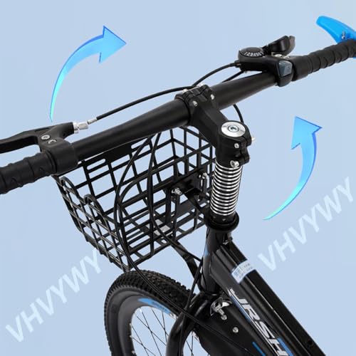 Wmmner 18/20/22/24 Zoll Mountainbike, Folding Bikes With High Carbon Steel Body For Adults Kids, Folding Bike With Shock Absorber Dual Disc Brake/Saphirblau/55,9 cm (22 Zoll)