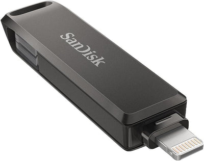 SanDisk iXpand Luxe Flash-Laufwerk 2-in-1 iPhone Speicher 256 GB (iPad kompatibel, automatisches Backup, USB-C und Lightning Anschluss, Passwortschutz, iXpand App)