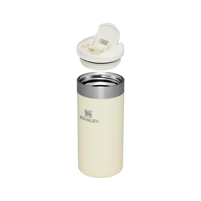 Stanley Aerolight Transit Thermobecher 0.35L - Hält 4 Stunden Heiß - Spülmaschinenfest - Kaffeebecher To Go Auslaufsicher - Kompatibel mit gängigen PKW-Getränkehalterungen - Thermosflasche - Cream