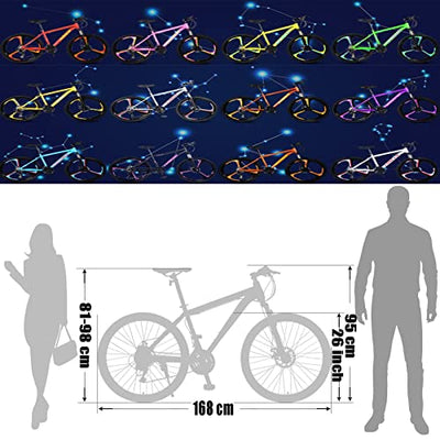 Wmmner Mountainbike, Hardtail Mountainbike, 66 cm, Mountainbike, Mountainbike, Frontfederung, Mountainbike, mit Dual-Scheibenbremse, High Carbon Steel Anti Slip Mountainbikes Virgo 21 Speed /