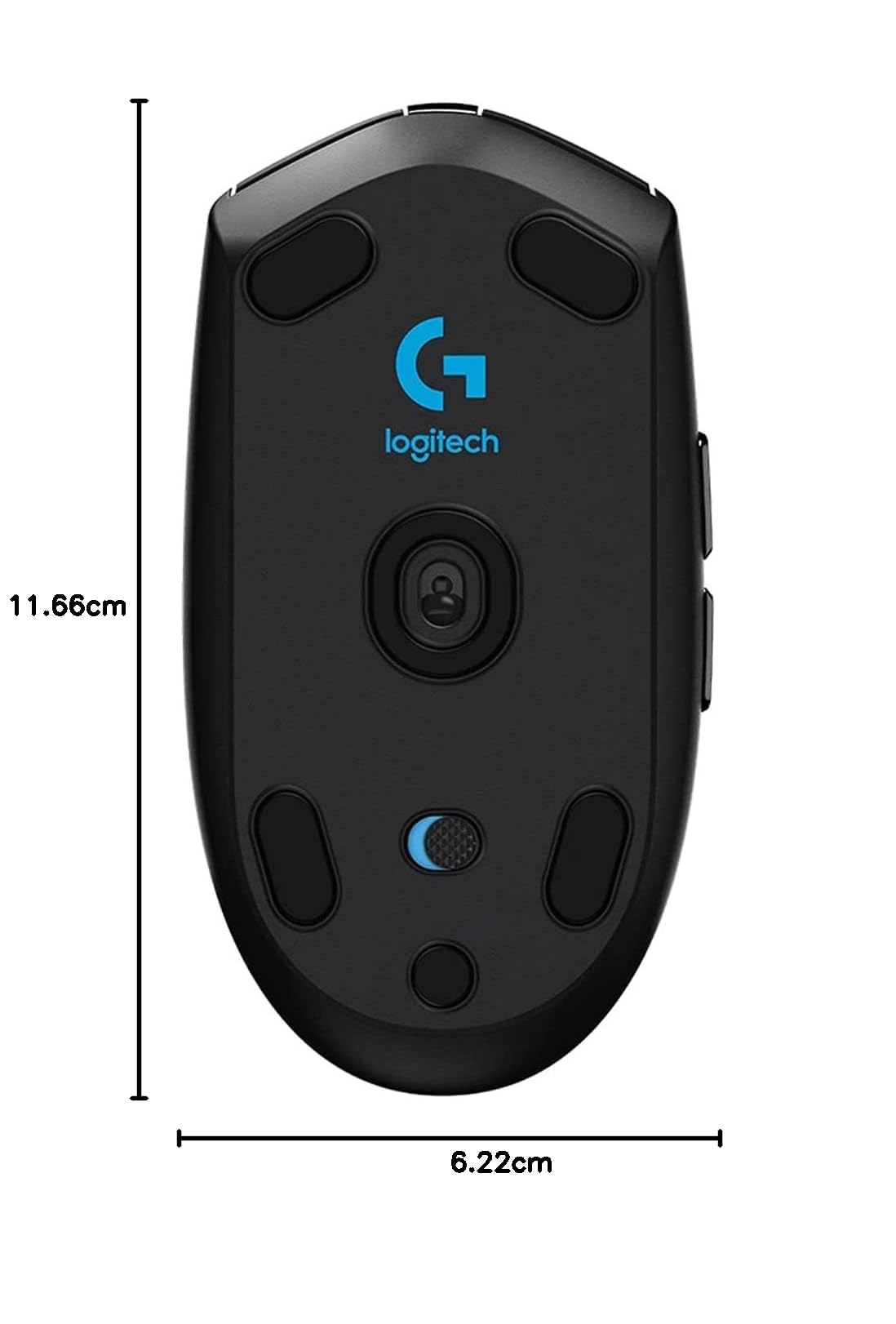 Logitech G305 LIGHTSPEED kabellose Gaming-Maus mit HERO 12K DPI Sensor, Wireless Verbindung, 6 programmierbare Tasten, 250 Stunden Akkulaufzeit, Leichtgewicht, PC/Mac - Schwarz