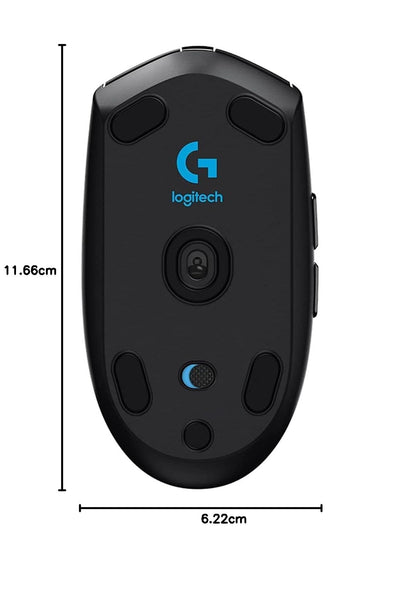Logitech G305 LIGHTSPEED kabellose Gaming-Maus mit HERO 12K DPI Sensor, Wireless Verbindung, 6 programmierbare Tasten, 250 Stunden Akkulaufzeit, Leichtgewicht, PC/Mac - Schwarz