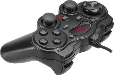 Speedlink THUNDERSTRIKE PC Gamepad - Gaming Controller PC mit USB Kabel, Schnell- und Auto-Feuer-Funktion, robuste Bauweise, DirectInput analog/digital, 1,7m Kabellänge, schwarz