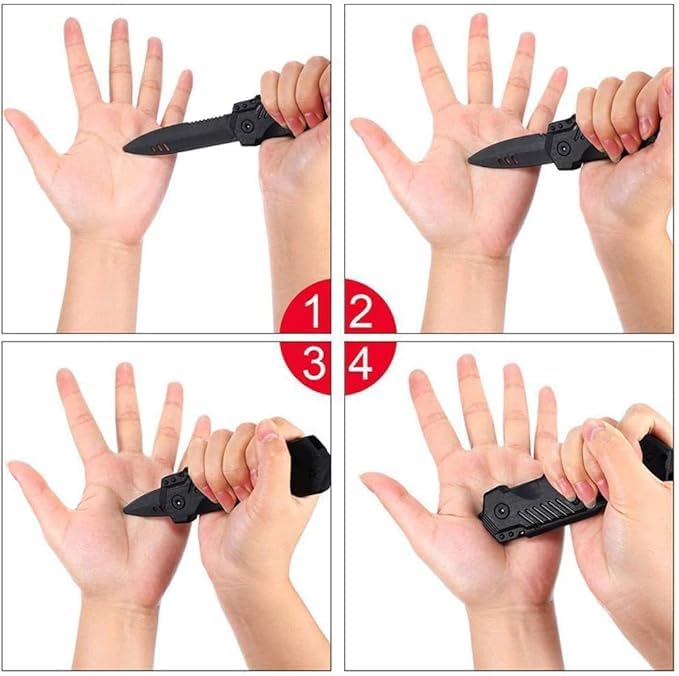 2 Stück verschwindendes magisches Messer, einziehbares Spielzeugmesser, gefälschtes Theatermesser, magisches Messer, Plastik, Scherzartikel magische Requisiten für Erwachsene Aprilscherz