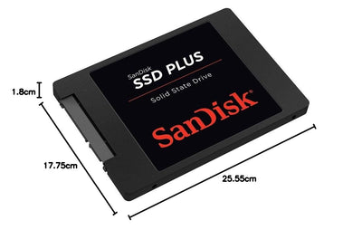 SanDisk SSD Plus interne SSD Festplatte 240 GB (schnelleres Hoch,-Herunterfahren und Laden, Lesegeschwindigkeit 530 MB/s, Schreibgeschwindigkeit 440 MB/s, stoßfest) Festkörper-Laufwerk