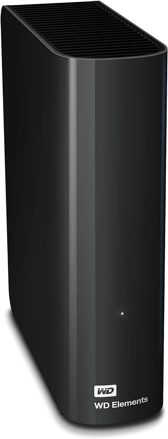 WD Elements Desktop-Speicher 10 TB (Desktop-Speicher USB 3.0-kompatibel, Zusatzspeicher für Fotos, Musik, Videos und alle anderen Dateien, stoßfest), HDD, Schwarz