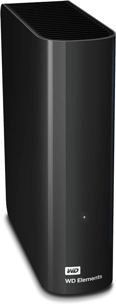WD Elements Desktop-Speicher 10 TB (Desktop-Speicher USB 3.0-kompatibel, Zusatzspeicher für Fotos, Musik, Videos und alle anderen Dateien, stoßfest), HDD, Schwarz