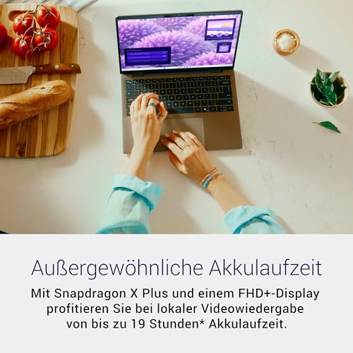 Dell Inspiron 14 (5441) Copilot+ PC Laptop 14 Inch FHD+ Display 60 Hz, Qualcomm Snapdragon X Plus, 16GB RAM, 512GB SSD, Qualcomm Adreno, Windows 11 Home, German QWERTZ Backlit AI Keyboard, Titanium