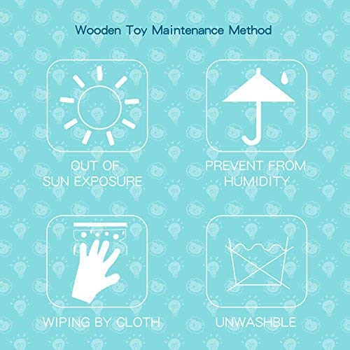 TOP BRIGHT Hammerspiel für Kinder ab 1 Jahre, Langlebiges Holzspielzeug mit Holzhammer, Holz Klopfspiel Geschenk ab 12 Monate Junge Mädchen, Klopfbank ab 1 2 3 Jahr