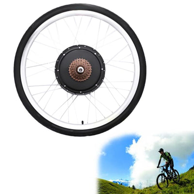 DHQCQL 26" E Bike Conversion kit, 36V 500W E-Bike Umbausatz, Fahrrad Motor Kit für Hinterrad, Integrierte Controller, LCD Anzeige, PAS Sensor