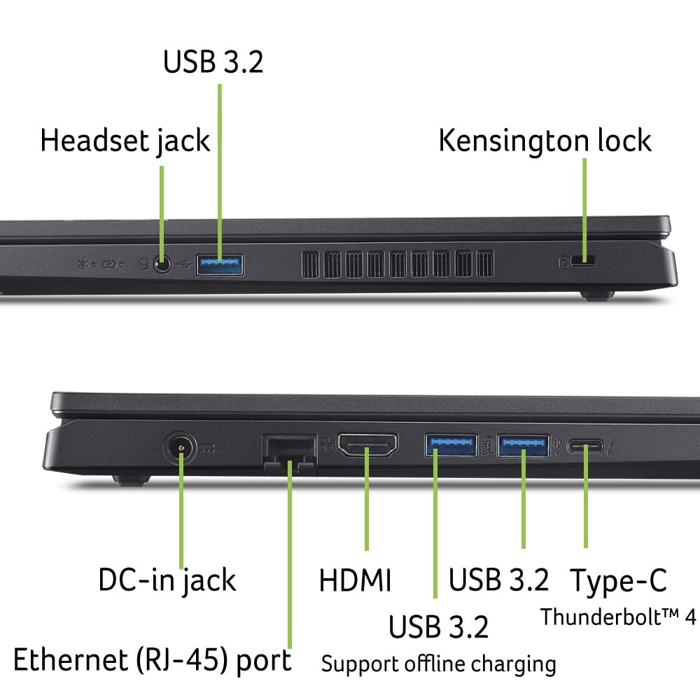 Acer Nitro V15 (ANV15-52-70MY) Gaming Laptop | FHD IPS 165Hz Display | Intel Core i7-13620H | 16 GB RAM | 1 TB SSD | NVIDIA GeForce RTX 5060 | Windows 11 | QWERTZ Keyboard