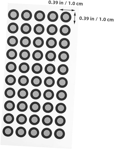 Mikikit 20 Blätter Reflektierende Folie Für Den Scanner Logo-Aufkleber Scan-markierungsaufkleber Reflexionsmarker Zum Scannen Bezugsmarkierungspunkt Zubehör Das Haustier Verdicken 3D