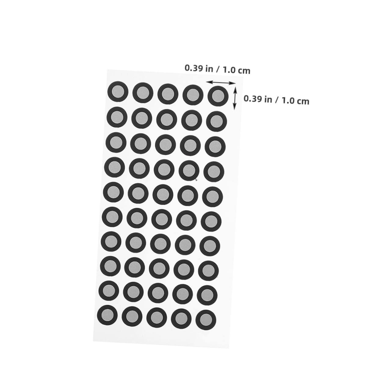 Mikikit 20 Blätter Reflektierende Folie Für Den Scanner Logo-Aufkleber Scan-markierungsaufkleber Reflexionsmarker Zum Scannen Bezugsmarkierungspunkt Zubehör Das Haustier Verdicken 3D