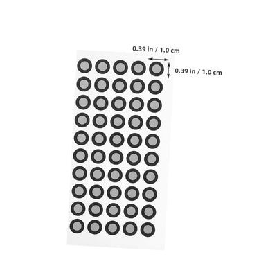 Mikikit 20 Blätter Reflektierende Folie Für Den Scanner Logo-Aufkleber Scan-markierungsaufkleber Reflexionsmarker Zum Scannen Bezugsmarkierungspunkt Zubehör Das Haustier Verdicken 3D