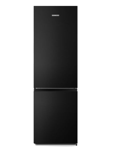 Heinrich´s Kühlgefrierkombination 269 Liter, Kühlvolumen 198L, Gefrierfach 71L,LED Beleuchtung,Kühlschrank Türanschlag wechselbar, leise 39dB,große Tiefkühlboxen, 7 Temperaturstufen, (schwarz-inox)