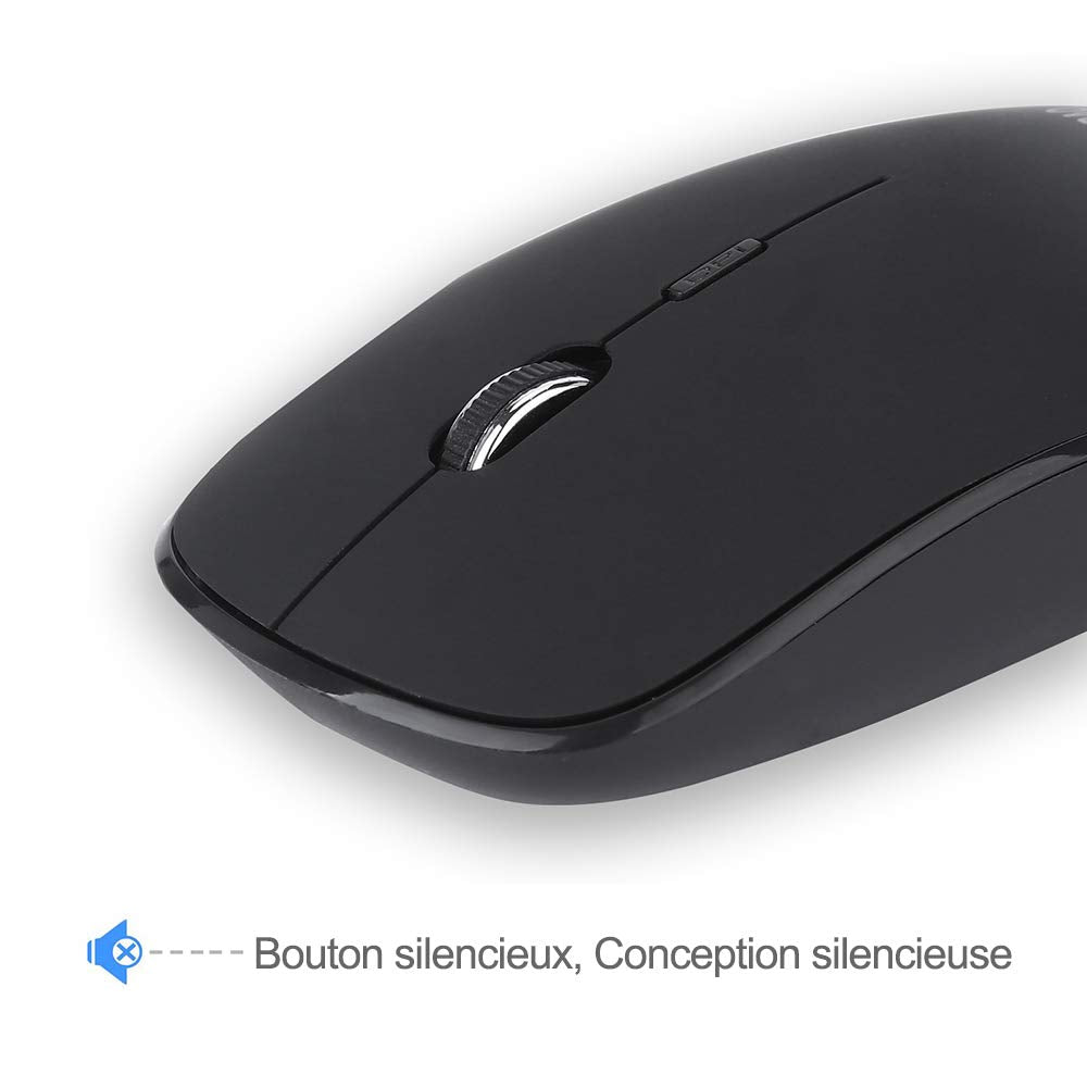 Kombination aus kabelloser Tastatur und Maus, USB C, Tastatur und Maus, volle Größe, Typ C, kompatibel mit Win 7/8/10, MacBook Pro/Air, Laptop, PC