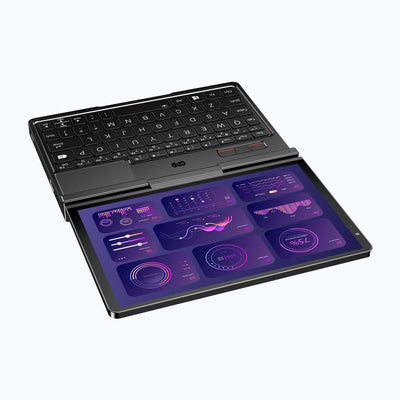 GPD Pocket 4 (AI 9 HX370) – Ultra mobiler PC aus Aluminium mit Windows 11, 8,8 Zoll Ultra HD Display 180° drehbar, Ryzen AI 9 HX370, RAM 32 GB LPDDR5x, SSD NVMe 2 TB, Wi-Fi 6E, Ethernet 2.5G