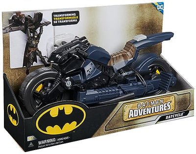 Spin Master Batman Adventures Batcycle - transformierendes 2-in-1 Fahrzeug Motorrad und Gleiter, kompatibel mit 30 cm Batman Action-Figuren, Spielzeug für Kinder ab 4 Jahren