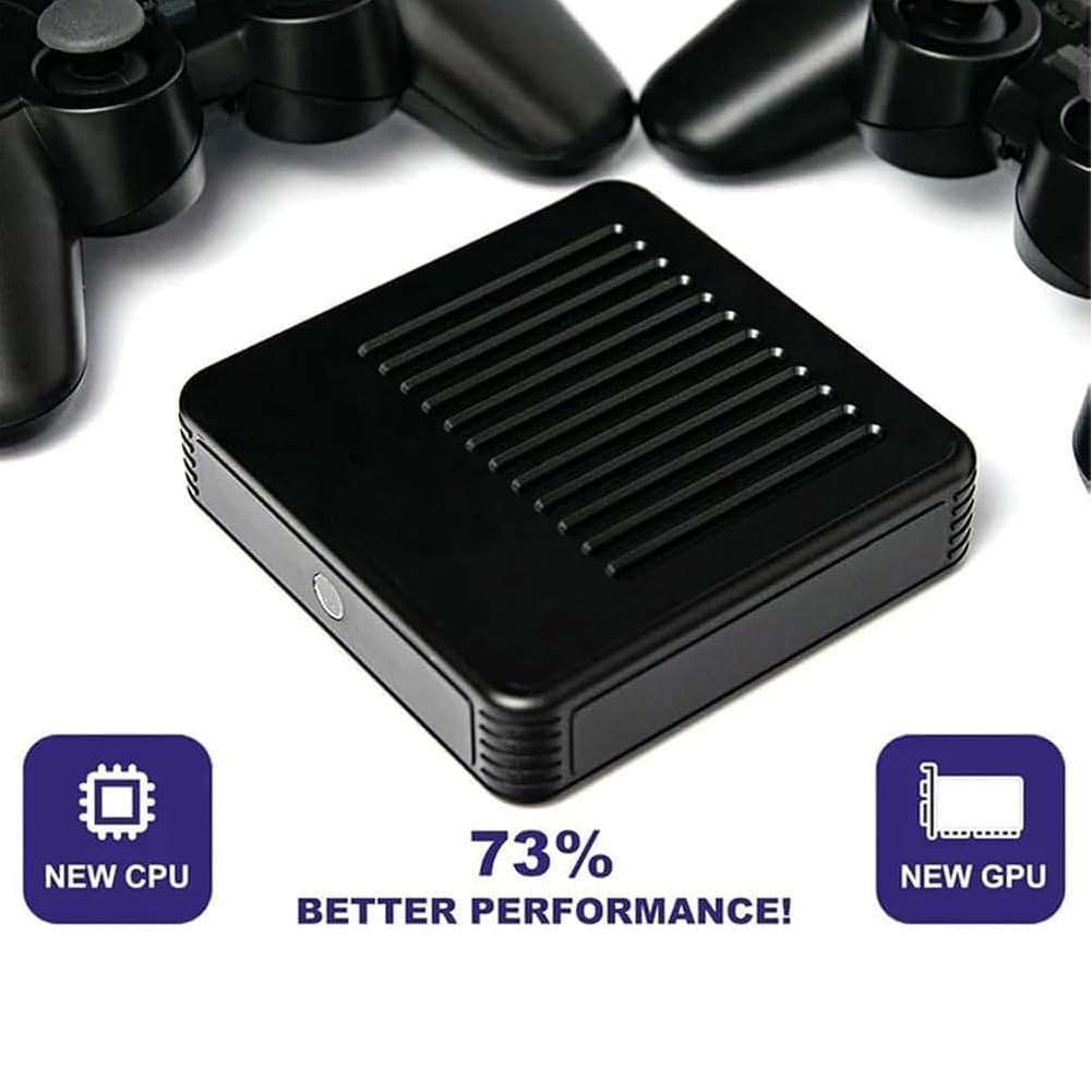 Retrowave G11 Pro, 2025 New Retro Wave G11 Pro 100000 Spiele, 4k HD Retro Game Console, Portable Plug & Play Video Games with 2/4 Wireless Dual Controllers (256G,2 Controllers)