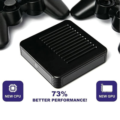 Retrowave G11 Pro, 2025 New Retro Wave G11 Pro 100000 Spiele, 4k HD Retro Game Console, Portable Plug & Play Video Games with 2/4 Wireless Dual Controllers (256G,2 Controllers)