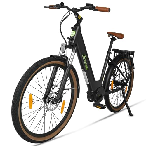 SachsenRAD E-SUV CityBike C5 Centro Riemen mit Diebstahlsicherung, ATB All Terrain E-Bikes Mittelmotor mit tiefem Einstieg,Alarmanlage, Elektrofahrrad Farbe Display Damen Herren Pedelec