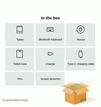 DOOGEE Tab A9+ Android 15 Tablet 11 Zoll, T7200 Octa Core 8580mAh, 20GB RAM+64GB ROM(TF 2TB), 90Hz, 13MP + 5MP Gaming Tablets mit Tastatur, Stift, Maus, Hülle, WiFi 5/WidevineL1/Face ID/OTG, Schwarz
