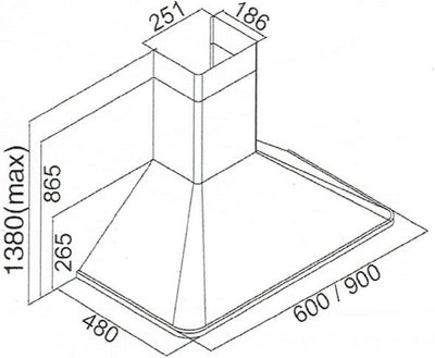 Kaiser KG 9325 ElfEm Retro Gaskochfeld 90cm +Kaiser Retro Designer Dunstabzugshaube A 9315 ElfEm 90cm/Wandhaube EMPIRE/ 910m³